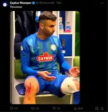 Rizespor'dan Ghezzal'a 'Yorumsuz' Paylaşımı!