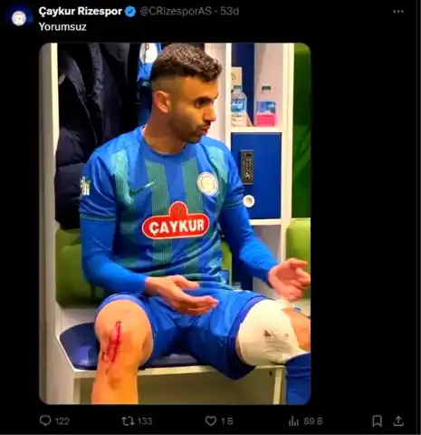 Rizespor'dan Ghezzal'a 'Yorumsuz' Paylaşımı!